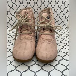 - Pink, Sperry duck Boots, Kids size 13M
